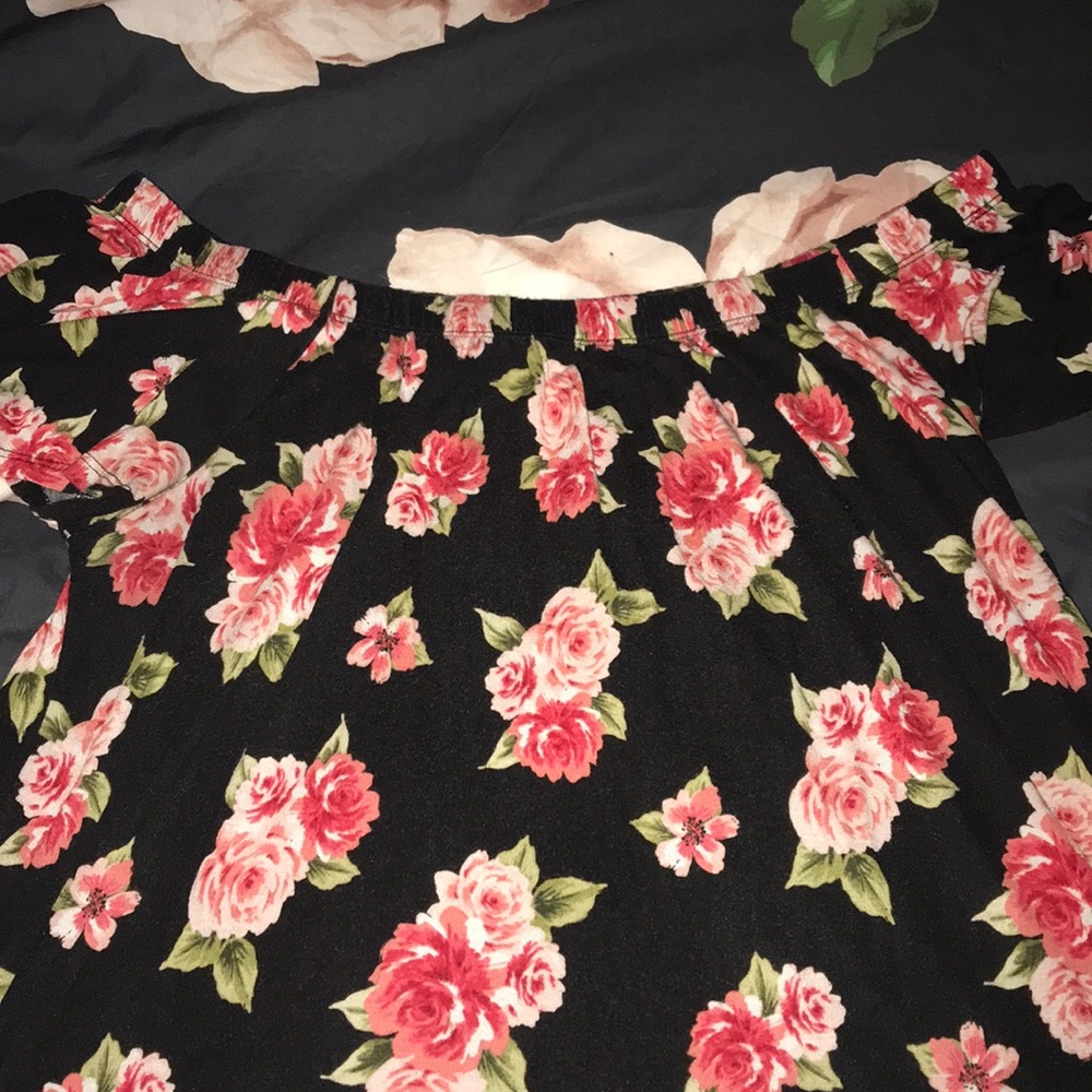 Torrid off shoulder floral top